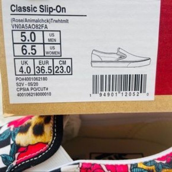 Vans Classic Slip-On Rose Checkerboard - Picture 6 of 6